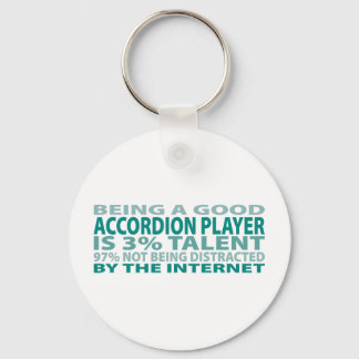 Accordion Player 3% Talent Keychain