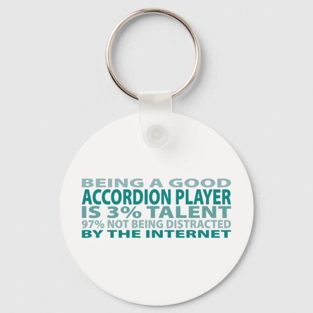Accordion Player 3% Talent Keychain (Front)