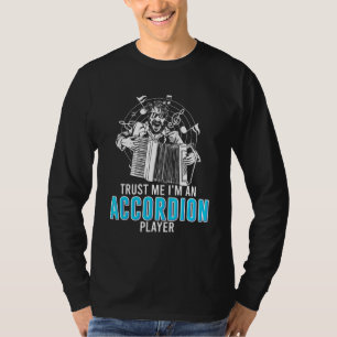 Accordion Player Accordionist Concertina Harmonica T-Shirt