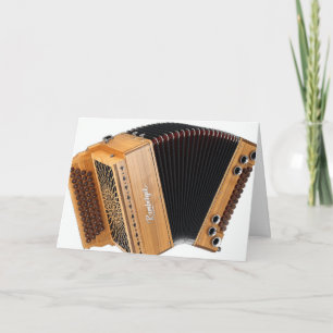 Accordion Player Accordionist Squeezebox Birthday Card