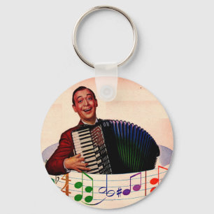 accordion player keychain