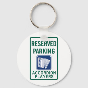 Accordion Player Parking Keychain