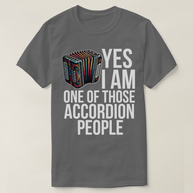 Accordion Player T-Shirt (Design Front)