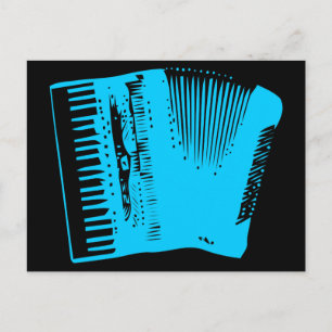 accordion postcard