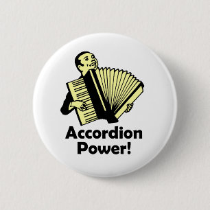 Accordion Power! 2 Inch Round Button