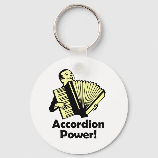 Accordion Power! Keychain (Front)