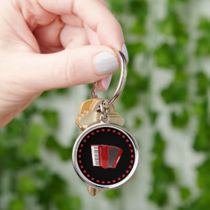 Accordion: The red accordion Keychain