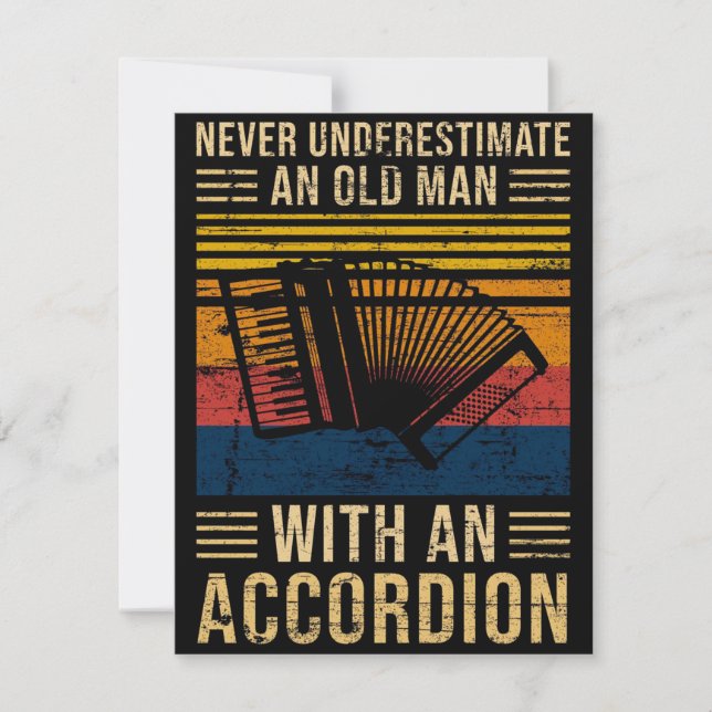 Accordion Underestimate Invitation (Front)