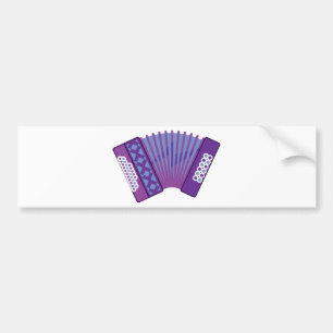 Accordion vector bumper sticker