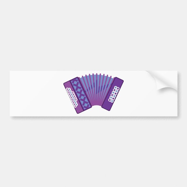 Accordion vector bumper sticker (Front)