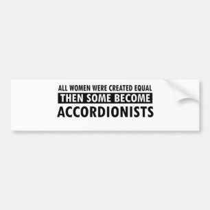 Accordionists music designs bumper sticker