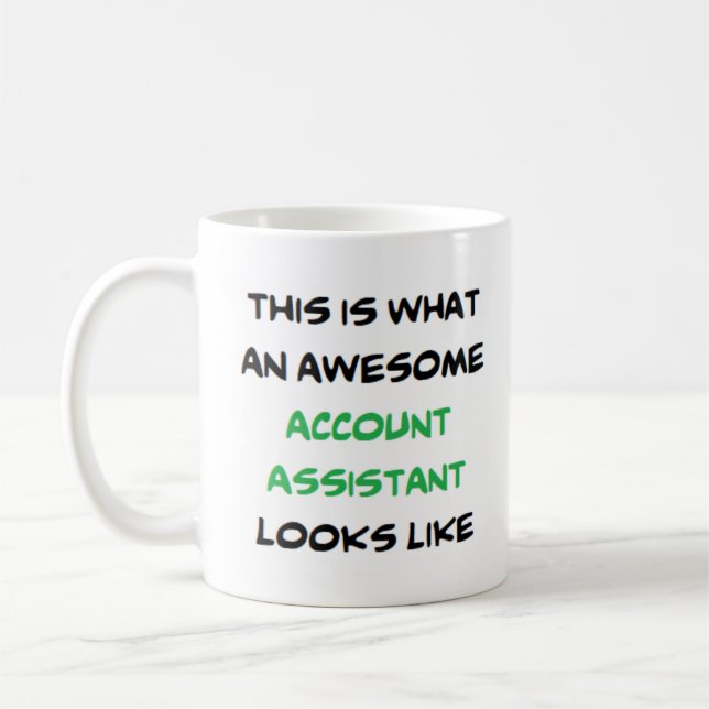 account assistant, awesome coffee mug (Left)
