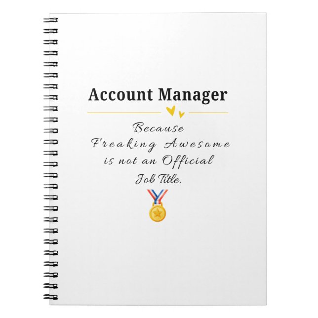 Account Manager Notebook (Front)