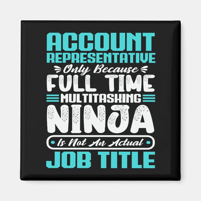 Account Representative Job Title Profession Skills Magnet (Front)