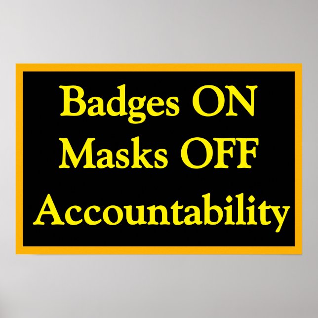 Accountability Poster (Front)