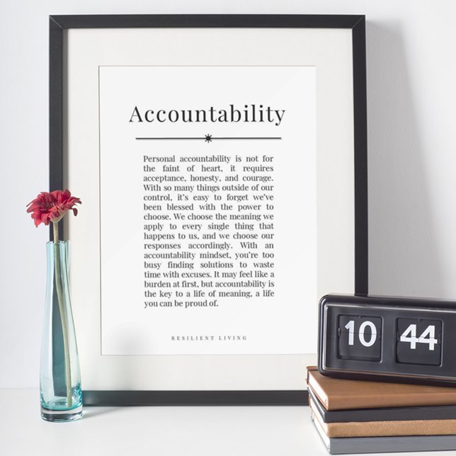 Accountability Poster - Motivational Wall Art (Creator Uploaded)