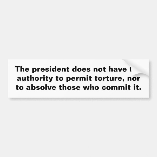 Accountabilty Bumper Sticker (Front)
