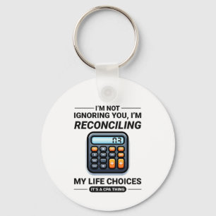 Accountant Accounting Bookkeeping Finance Funny Keychain