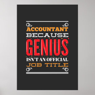 Accountant An Offical Job Title Poster