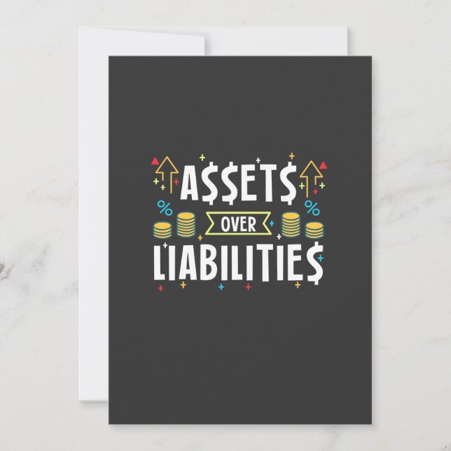 Accountant Assets Over Liabilities Invitation (Front)