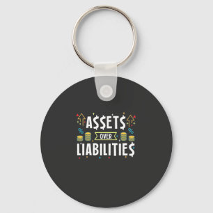 Accountant Assets Over Liabilities Keychain