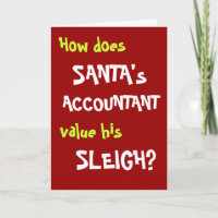 Accountant Auditor | Christmas | Santa Sleigh Joke