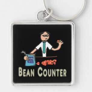 Accountant Bean Counter Keychain