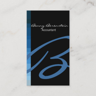 Accountant Business Card Monogram