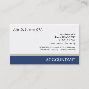 Accountant Business Cards