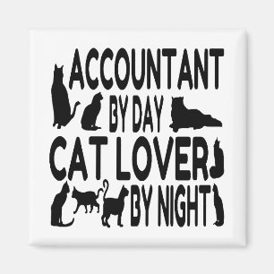 Accountant by Day Cat Lover by Night Magnet