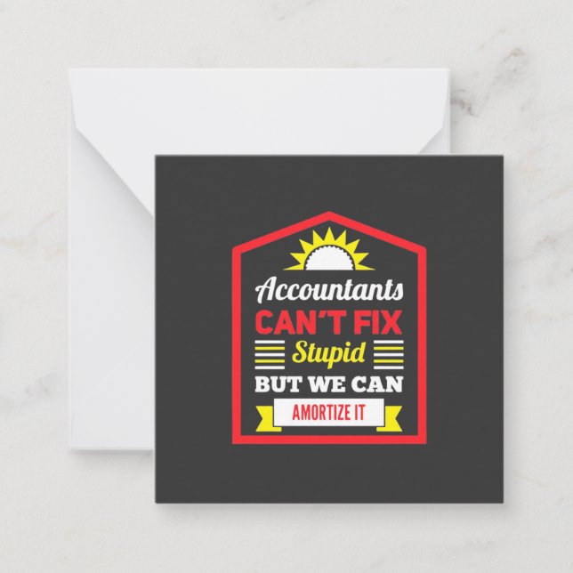 Accountant Can Fix It Card (Front)