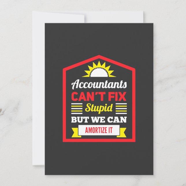 Accountant Can Fix It Invitation (Front)
