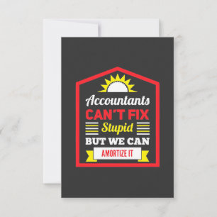 Accountant Can Fix It Thank You Card