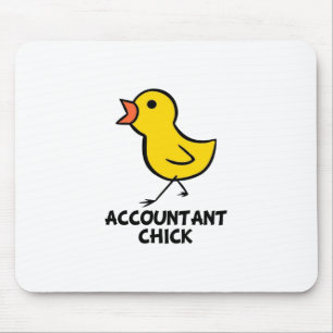 Accountant Chick Mouse Pad