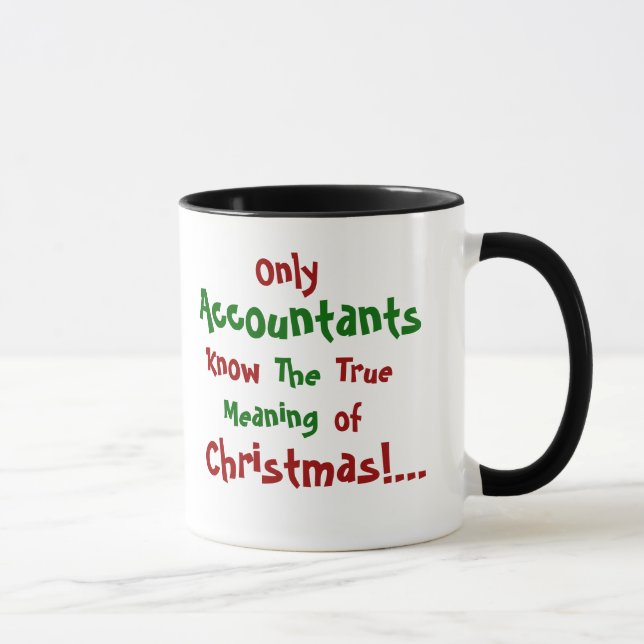 Accountant Christmas Famous Quote Mug (Right)