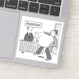 Accountant Client with Huge Piggy Bank