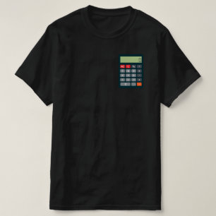 Accountant Costume Outfit Math Calculator T-Shirt