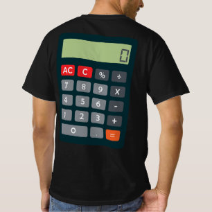 Accountant Costume Outfit Math Calculator T-Shirt