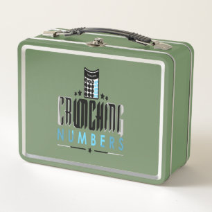Accountant - Crunching Numbers Metal Lunch Box