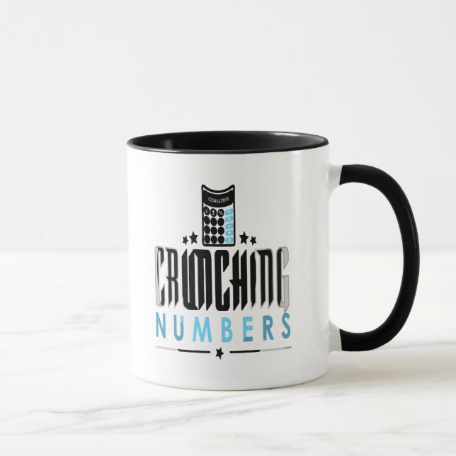 Accountant - Crunching Numbers Mug (Right)