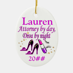 ACCOUNTANT DIVA PERSONALIZED ORNAMENT