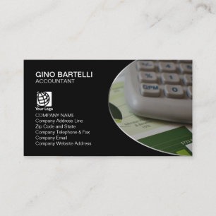 Accountant Finance Calculator Business Card