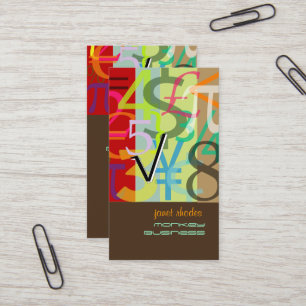 Accountant, Financial Advisor/DIY background colou Business Card