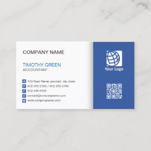 Accountant Financial Services Simple  Business Card