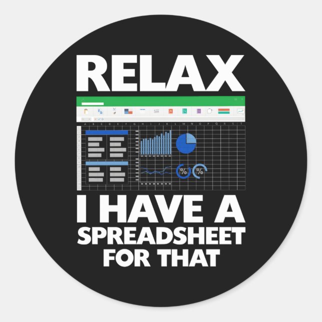 Accountant For Cpa Financial Analyst Auditor Classic Round Sticker (Front)