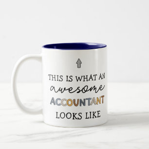 Accountant Funny Awesome Accountant CPA Gift Two-Tone Coffee Mug