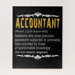 Accountant Funny Definition Custom Gift Jigsaw Puzzle