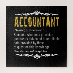Accountant Funny Definition Custom Gift Jigsaw Puzzle