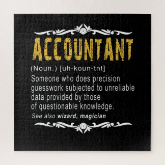 Accountant Funny Definition Custom Gift Jigsaw Puzzle