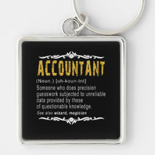 Accountant Funny Definition Custom Gift Keychain